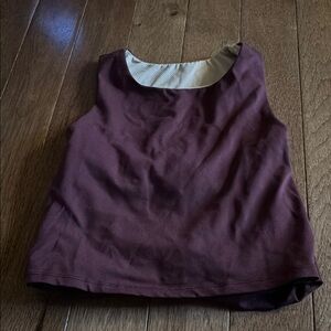 Elegant Burgundy Sleeveless Top